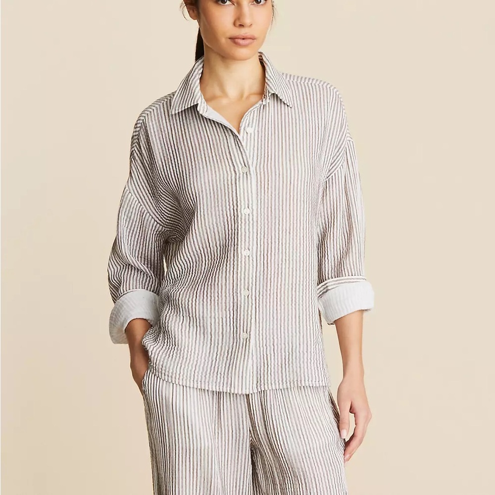 Lou and grey cloth button down set